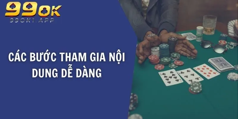 Các bước tham gia nội dung dễ dàng